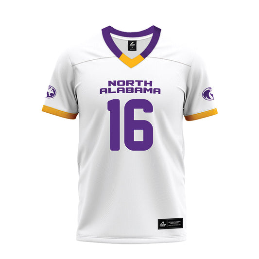 North Alabama - NCAA Football : Raelon Sims - White Premium Football Jersey-0