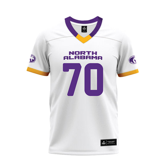 North Alabama - NCAA Football : Isaac Rue - White Premium Football Jersey-0