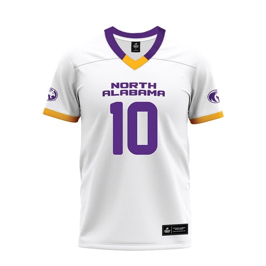 North Alabama - NCAA Football : KJ fields - White Premium Football Jersey-0