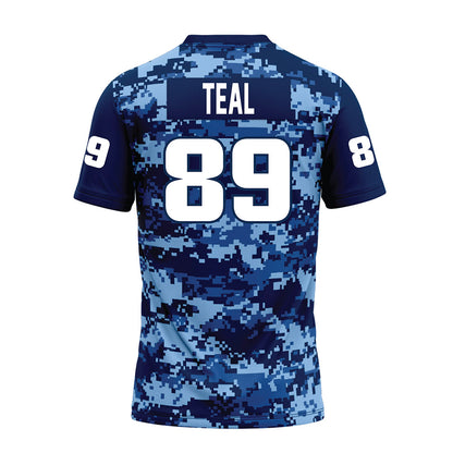 UTC - NCAA Football : Hunter Teal - Navy Premium Football Jersey-1