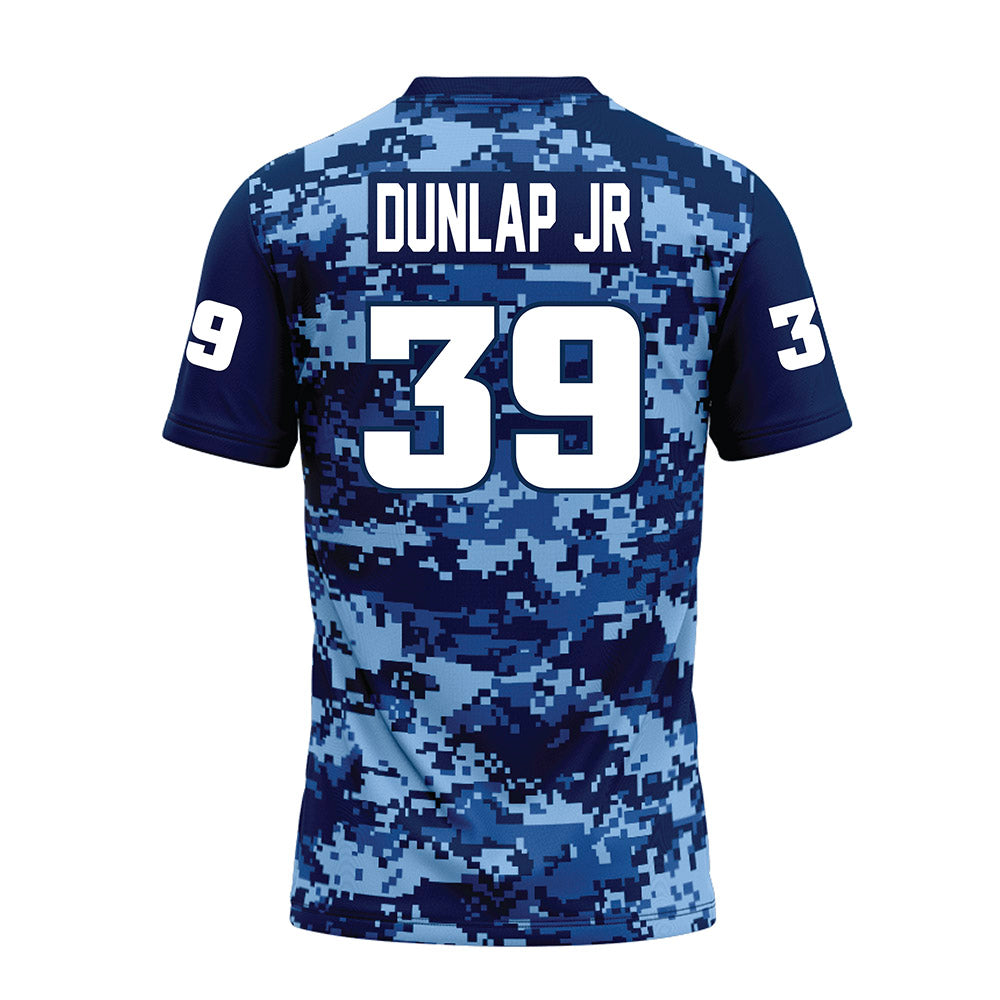 UTC - NCAA Football : Jarian Dunlap Jr - Navy Premium Football Jersey-1