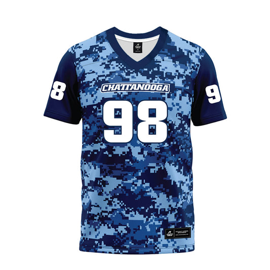 UTC - NCAA Football : Terry Mikell - Navy Premium Football Jersey-0