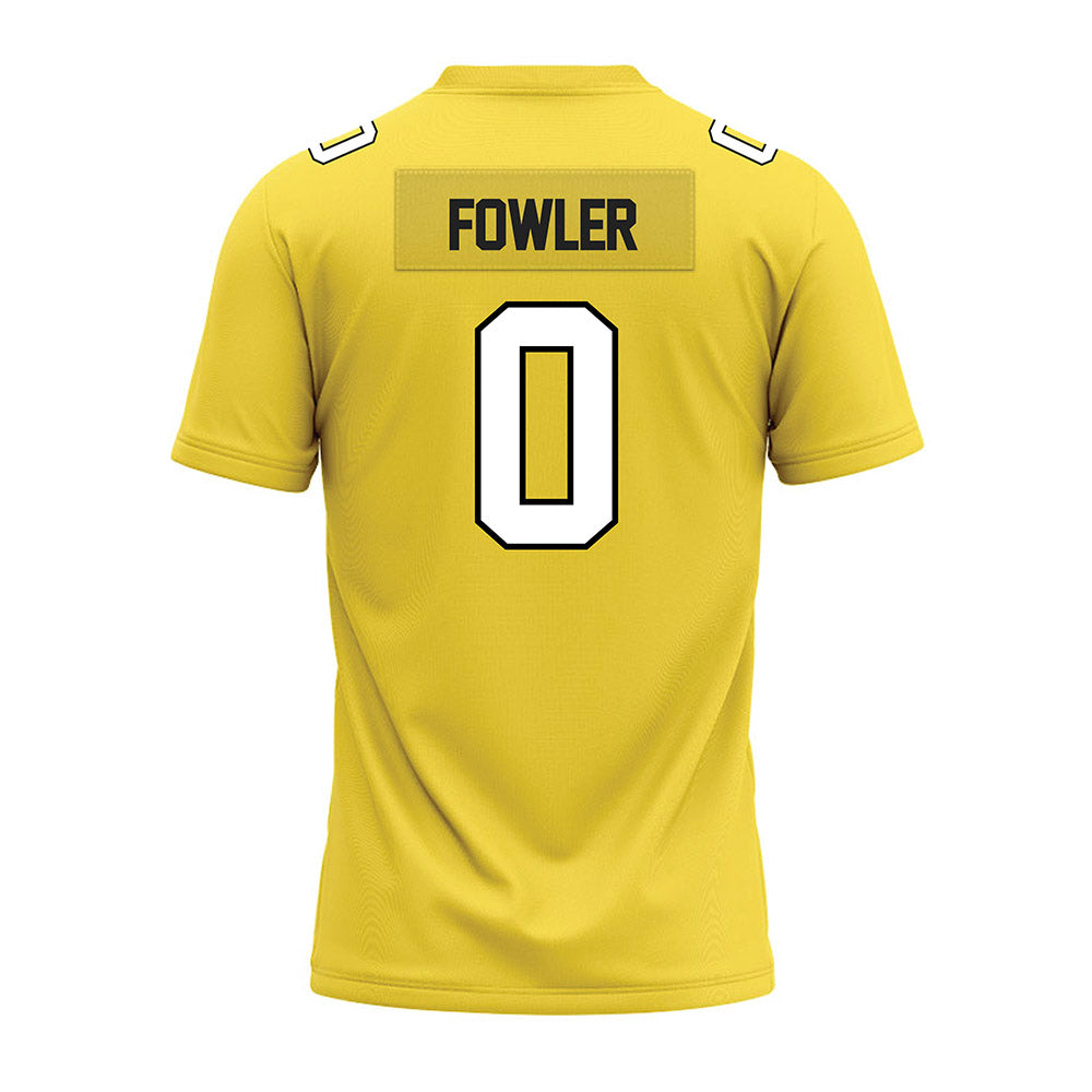 Centre College - NCAA Football : Wyatt Fowler - Gold Premium Football Jersey-1
