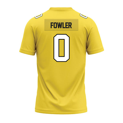 Centre College - NCAA Football : Wyatt Fowler - Gold Premium Football Jersey-1