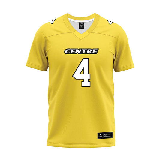 Centre College - NCAA Football : Colton Sanford - Gold Premium Football Jersey-0