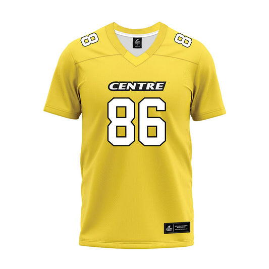 Centre College - NCAA Football : Lucas Sasser - Gold Premium Football Jersey-0