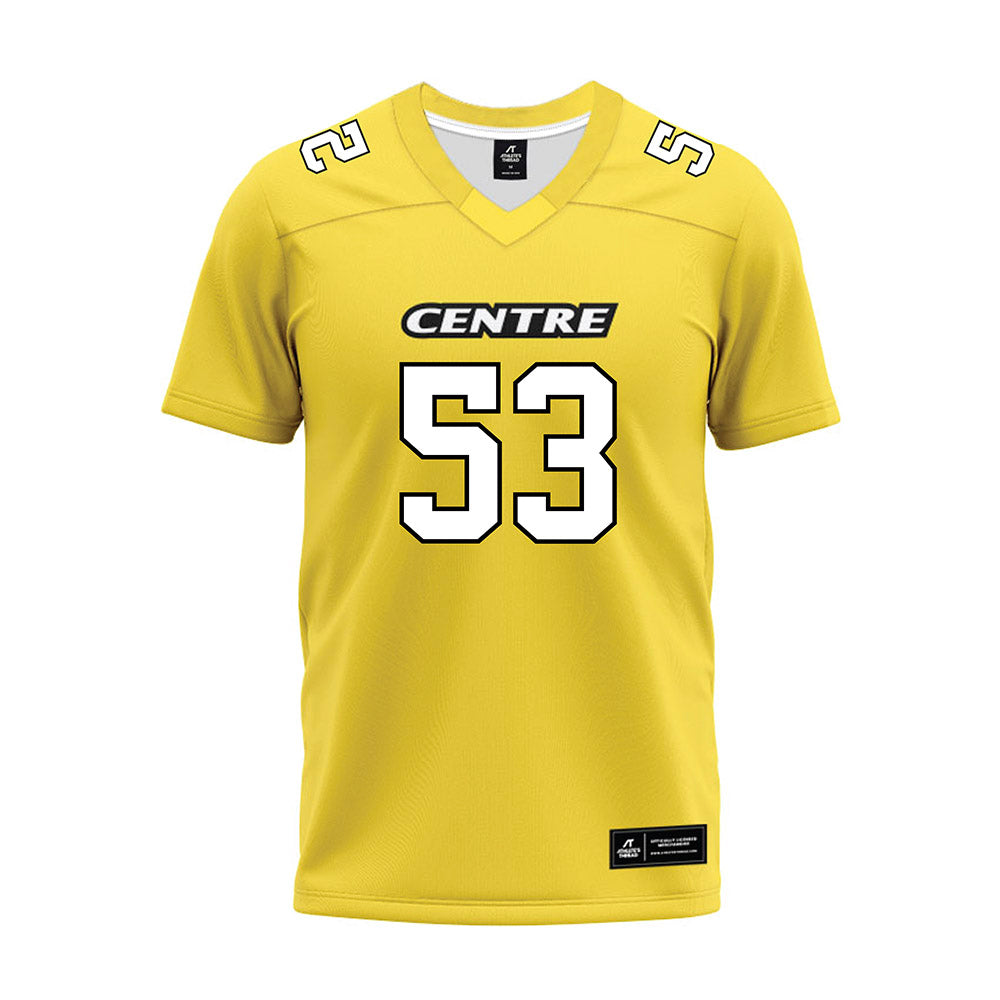Centre College - NCAA Football : Austin Morgan - Gold Premium Football Jersey-0