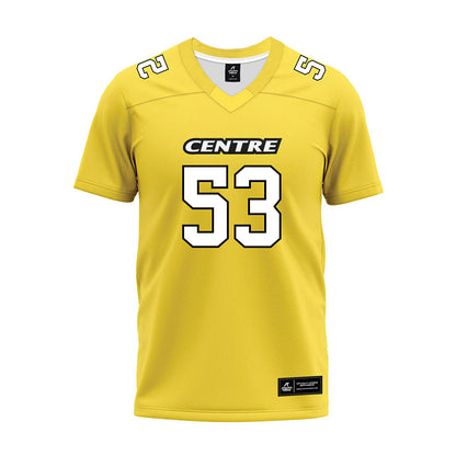 Centre College - NCAA Football : Austin Morgan - Gold Premium Football Jersey-0