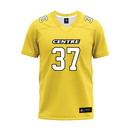 Centre College - NCAA Football : Westin Crisp - Gold Premium Football Jersey-0
