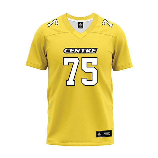 Centre College - NCAA Football : Jeremy Bader - Gold Premium Football Jersey-0