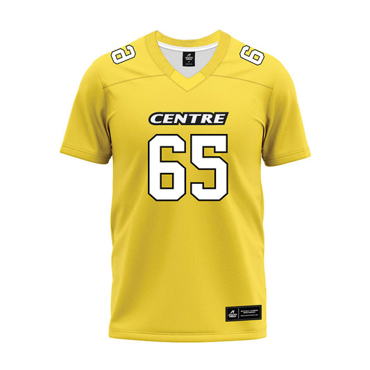 Centre College - NCAA Football : John Abernathy - Gold Premium Football Jersey-0