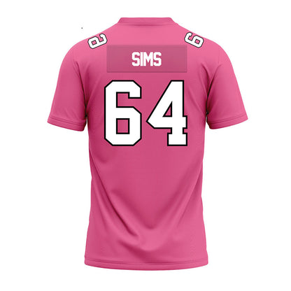 Centre College - NCAA Football : Walker Sims - Pink Premium Football Jersey-1