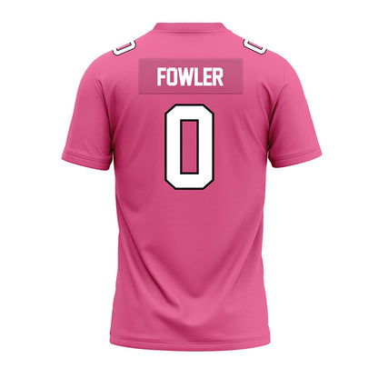 Centre College - NCAA Football : Wyatt Fowler - Pink Premium Football Jersey-1