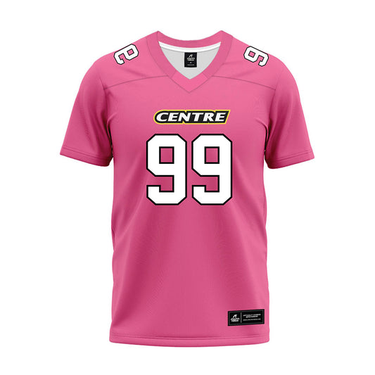 Centre College - NCAA Football : DeVaughn Elery - Pink Premium Football Jersey-0