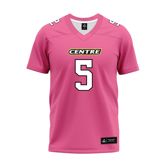 Centre College - NCAA Football : Brody Aylor - Pink Premium Football Jersey-0