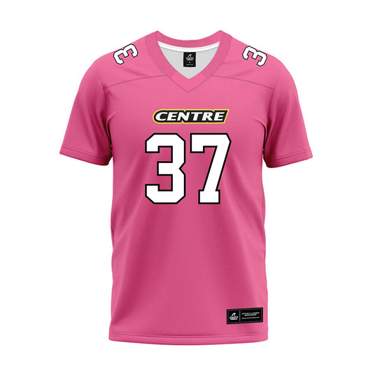 Centre College - NCAA Football : Westin Crisp - Pink Premium Football Jersey-0