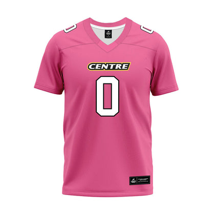 Centre College - NCAA Football : Wyatt Fowler - Pink Premium Football Jersey-0