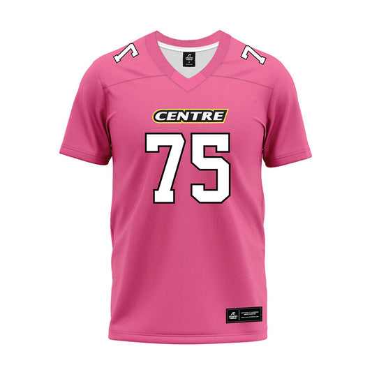 Centre College - NCAA Football : Jeremy Bader - Pink Premium Football Jersey-0