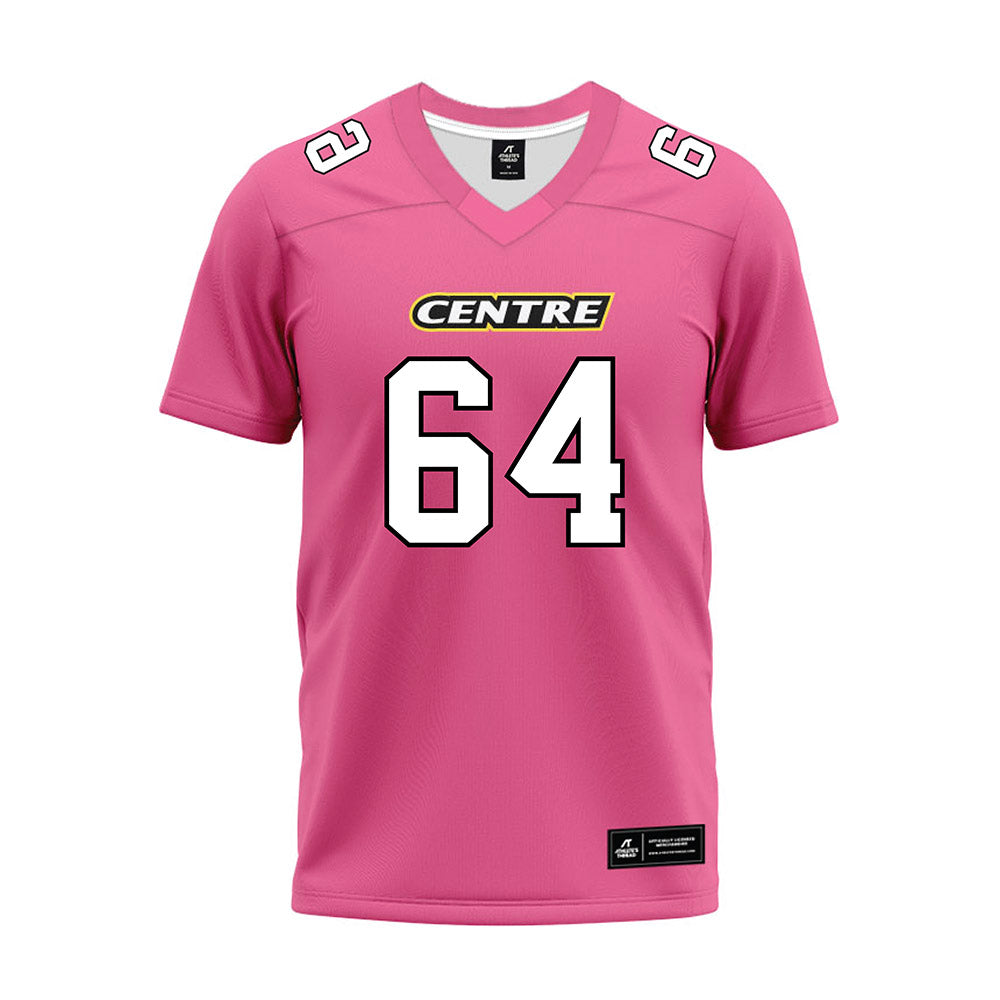 Centre College - NCAA Football : Walker Sims - Pink Premium Football Jersey-0