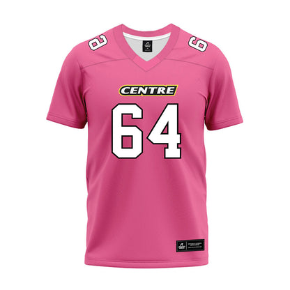 Centre College - NCAA Football : Walker Sims - Pink Premium Football Jersey-0