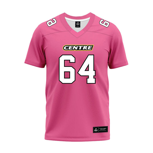 Centre College - NCAA Football : Walker Sims - Pink Premium Football Jersey-0