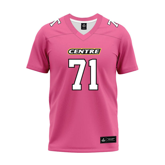 Centre College - NCAA Football : Walker Sims - Pink Premium Football Jersey-0