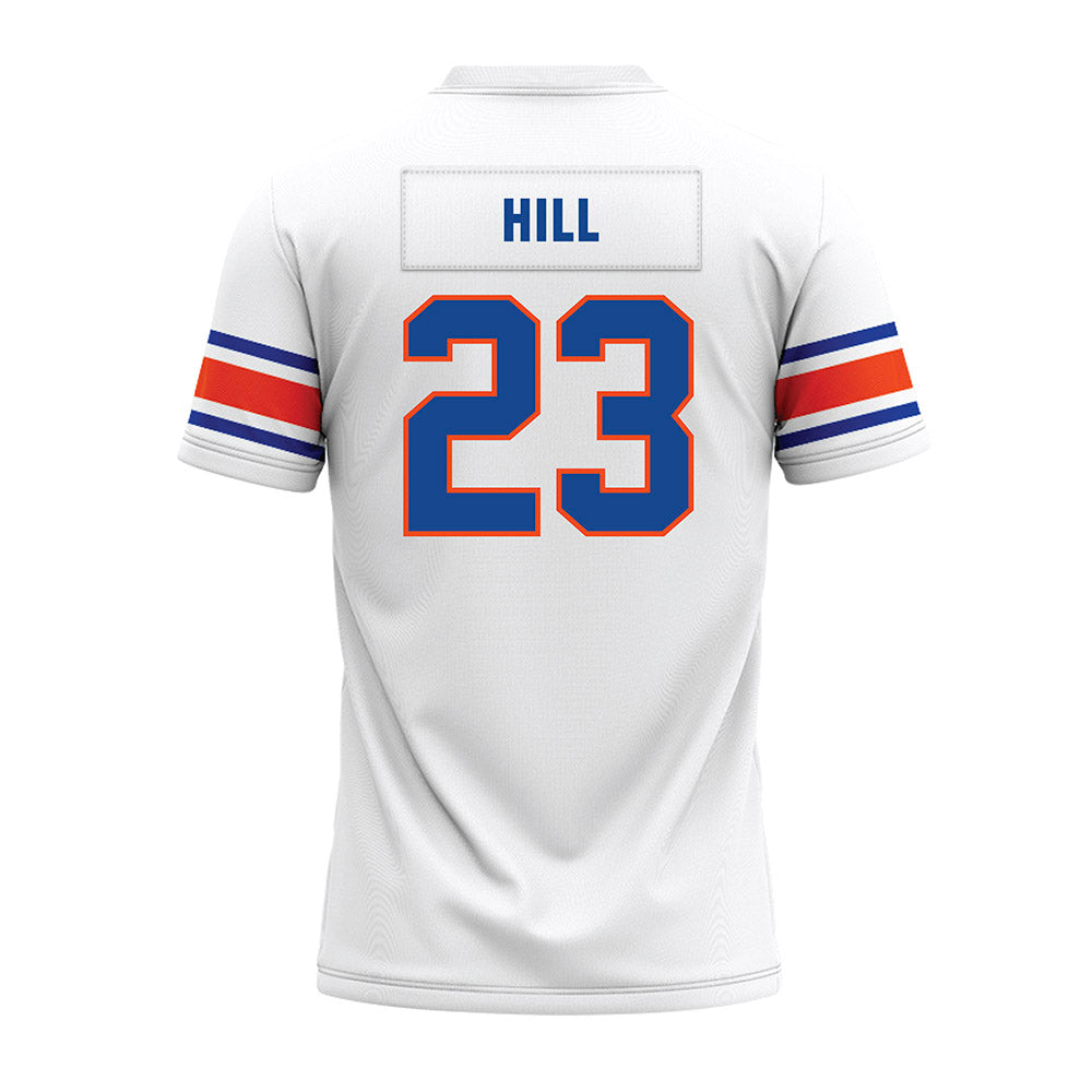 Boise State - NCAA Football : David Hill - White Premium Football Jersey-1
