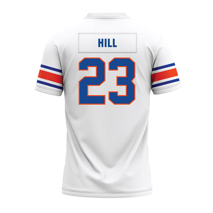 Boise State - NCAA Football : David Hill - White Premium Football Jersey-1