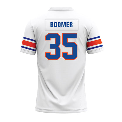 Boise State - NCAA Football : Colton Boomer - White Premium Football Jersey-1