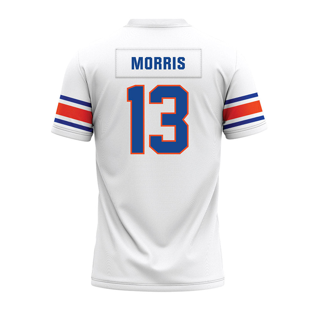 Boise State - NCAA Football : Darren Morris - White Premium Football Jersey-1