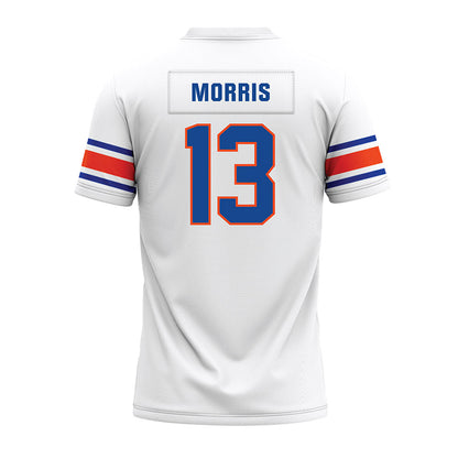 Boise State - NCAA Football : Darren Morris - White Premium Football Jersey-1