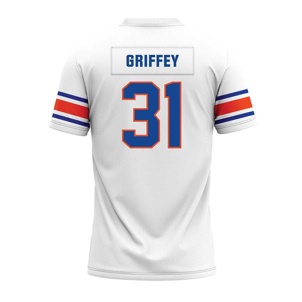 Boise State - NCAA Football : Tevin Griffey - White Premium Football Jersey