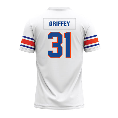 Boise State - NCAA Football : Tevin Griffey - White Premium Football Jersey