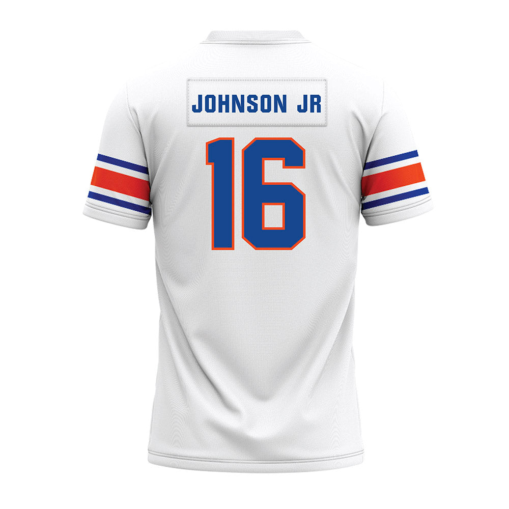 Boise State - NCAA Football : Franklyn Johnson Jr - White Premium Football Jersey