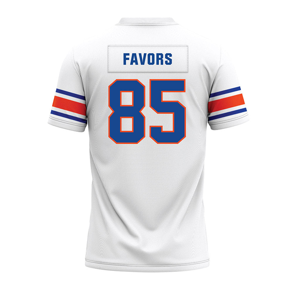 Boise State - NCAA Football : Terrious Favors - White Premium Football Jersey-1