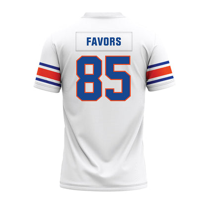 Boise State - NCAA Football : Terrious Favors - White Premium Football Jersey-1