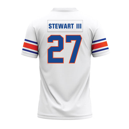 Boise State - NCAA Football : Harry Stewart III - White Premium Football Jersey-1