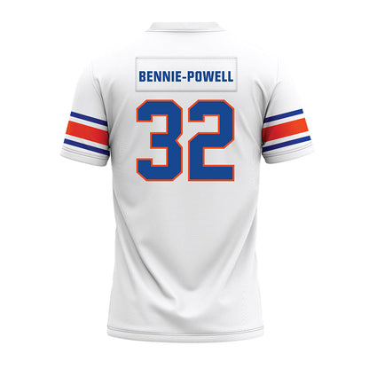 Boise State - NCAA Football : Taebron Bennie-Powell - White Premium Football Jersey-1