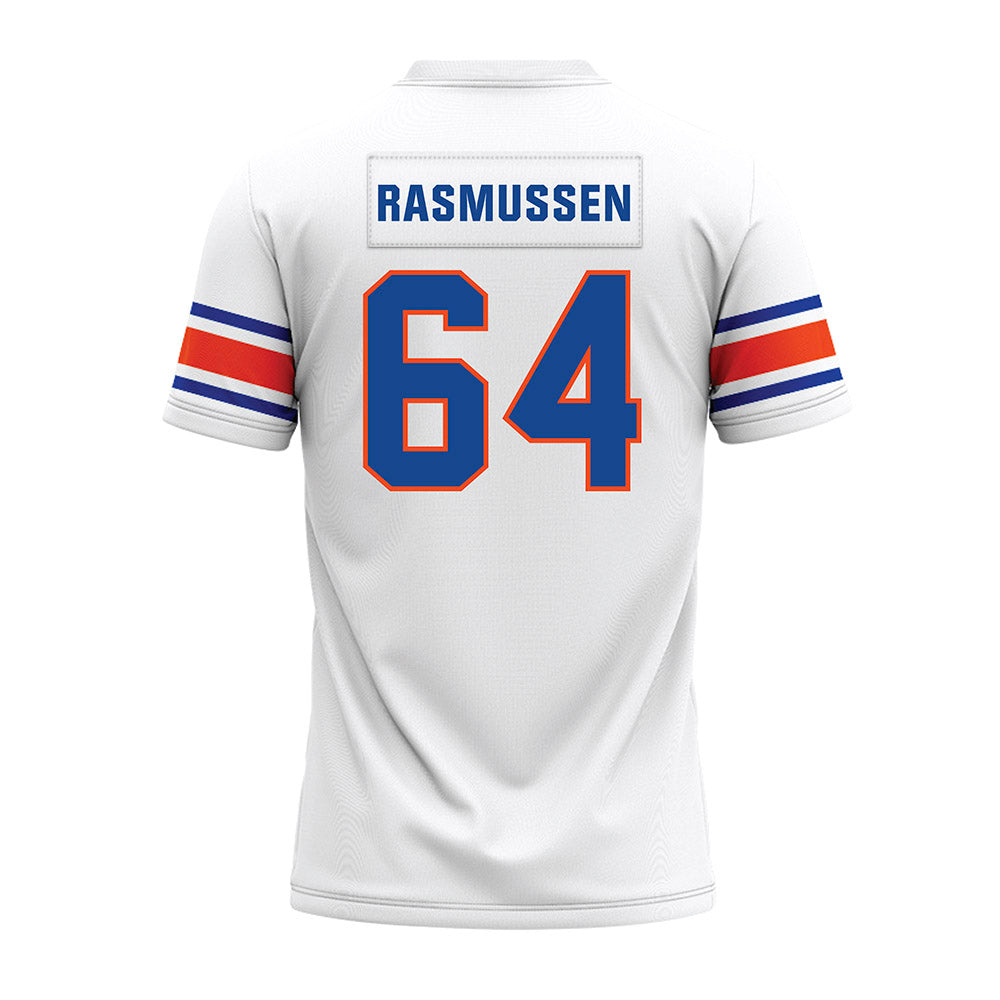 Boise State - NCAA Football : Carson Rasmussen - White Premium Football Jersey-1
