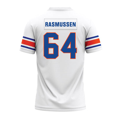Boise State - NCAA Football : Carson Rasmussen - White Premium Football Jersey-1