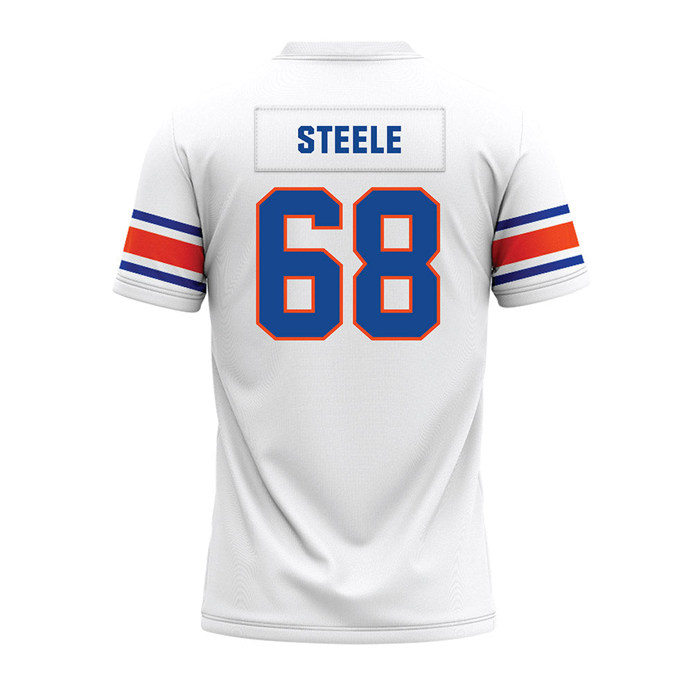 Boise State - NCAA Football : Jake Steele - White Premium Football Jersey