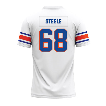 Boise State - NCAA Football : Jake Steele - White Premium Football Jersey