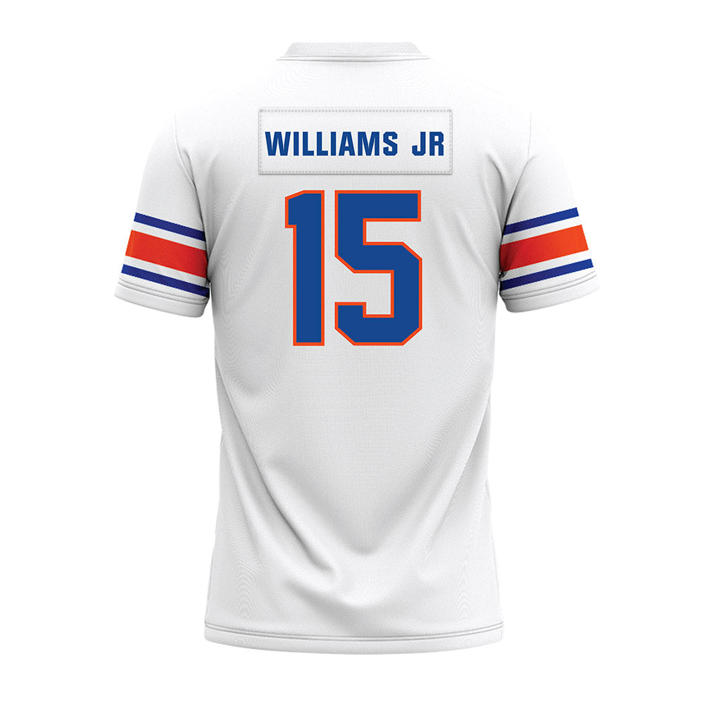 Boise State - NCAA Football : Qumonte Williams Jr - White Premium Football Jersey-1