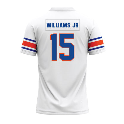 Boise State - NCAA Football : Qumonte Williams Jr - White Premium Football Jersey-1