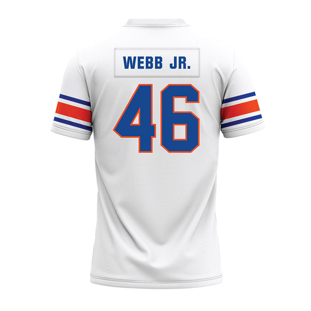Boise State - NCAA Football : Corey Webb Jr. - White Premium Football Jersey-1