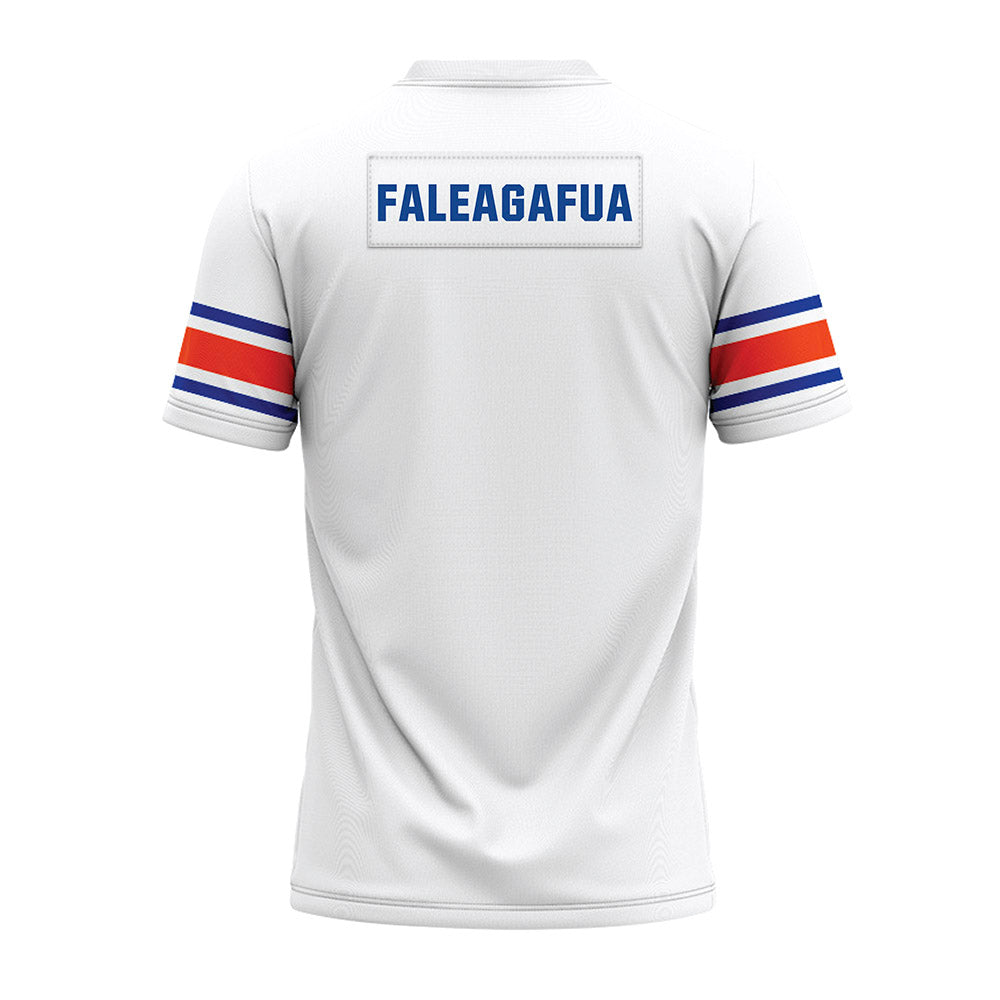 Boise State - NCAA Football : Sua Faleagafua - White Premium Football Jersey-1