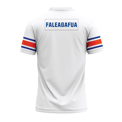 Boise State - NCAA Football : Sua Faleagafua - White Premium Football Jersey-1
