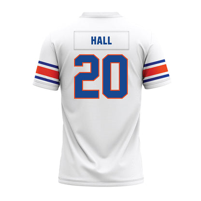 Boise State - NCAA Football : Kyle Hall - White Premium Football Jersey-1