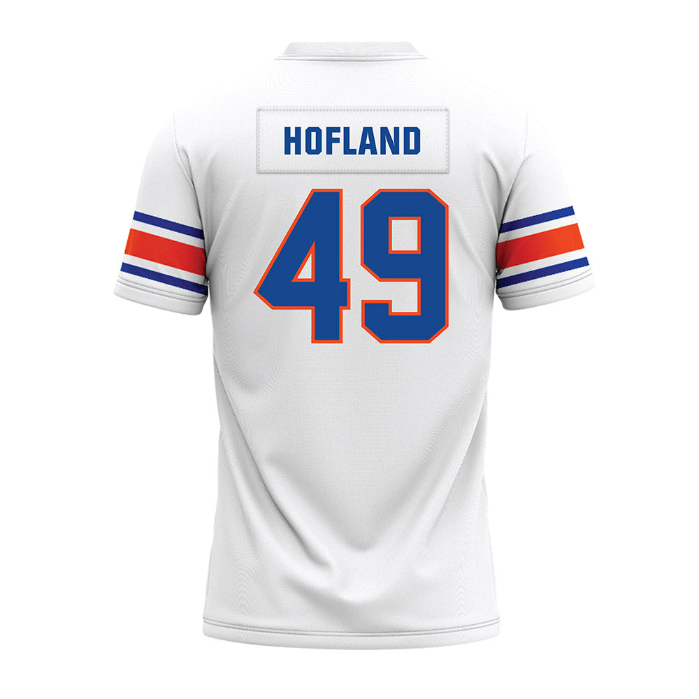 Boise State - NCAA Football : Beckham Hofland - White Premium Football Jersey-1