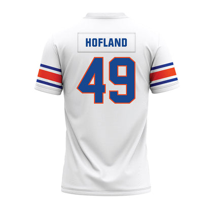 Boise State - NCAA Football : Beckham Hofland - White Premium Football Jersey-1